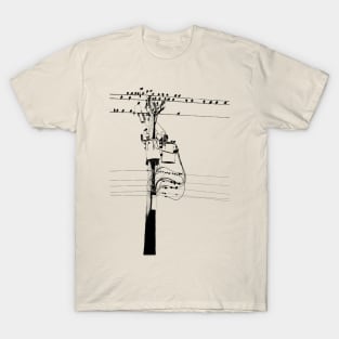 Telephone Pole (Dark on light) T-Shirt